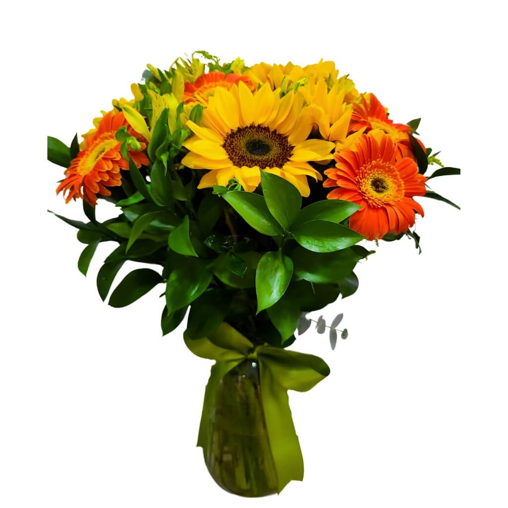 Bouquet_6_Girassois_e_6_Gerberas_Laranja