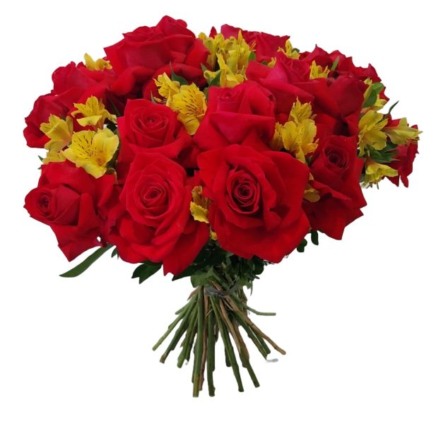 Bouquet com 24 Rosas Colombianas