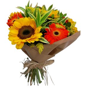 Bouquet de Gerbaras com Girassol Mix
