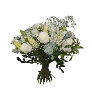 12 rosas colombianas branca