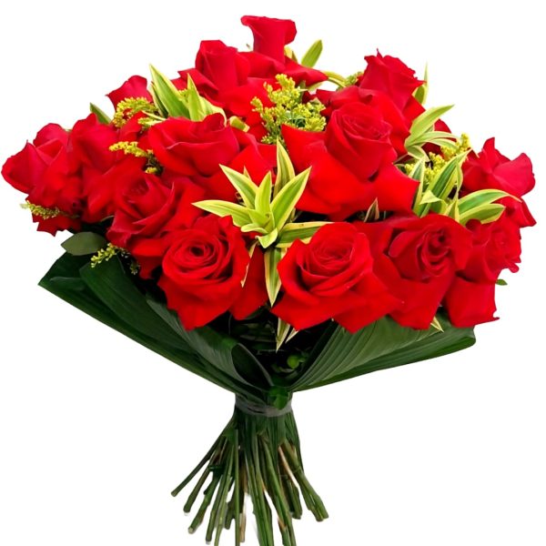 Bouquet 36 Rosas Colombianas Vermelhas