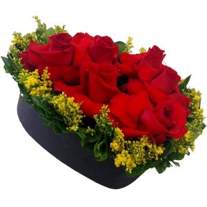 Arranjo Carinho (coração Rosas Colombianas )
