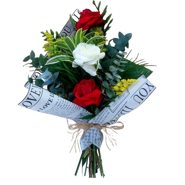 bouquet Alma Gemea com Rosas Colombianas