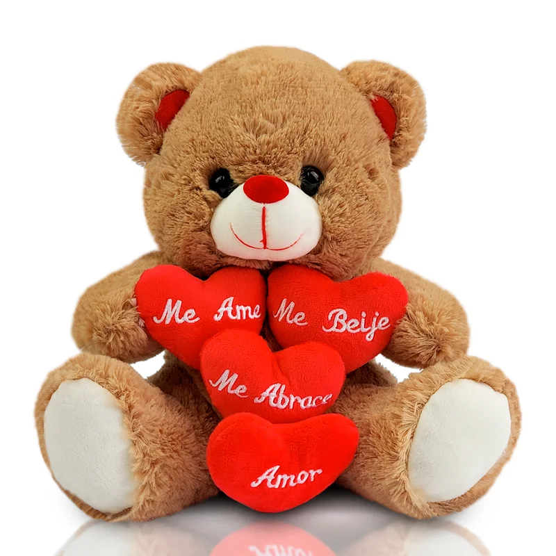 Urso de Pelúcia 25 cm Sentado - Me Beija