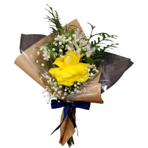 Bouquet uma Rosas Colombiana Amarela